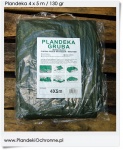 Plandeka budowlana 4x5m2 Zielona 130 g/m2 Gruba